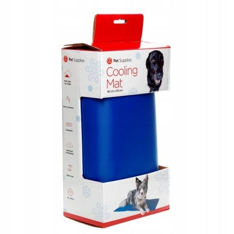Cooling mat 90x50 cm blue for SUMMER DAYS Dog size big dog