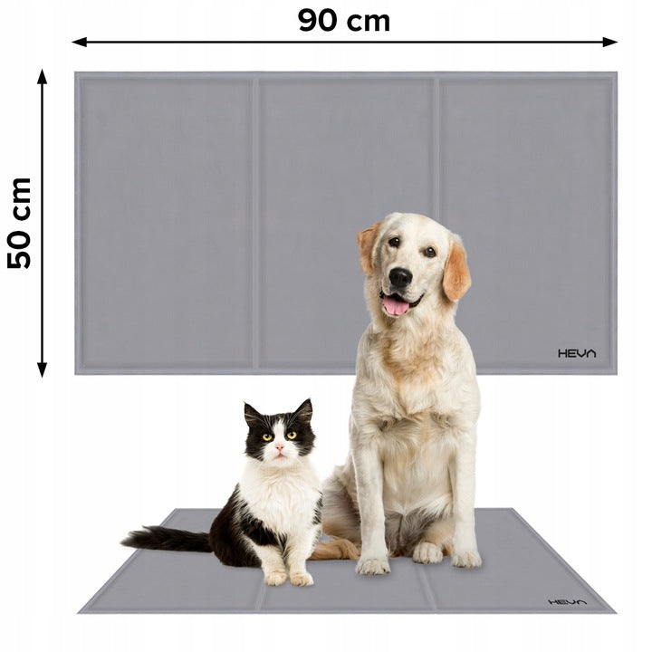 Cooling mat for cat dog gel bed waterproof HEVA GPC 90x50cm Trade name Legowisko dla psa kota mata chłodząca wodoodporna duża legowisko XL 90x50