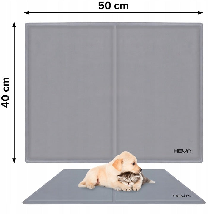 Cooling mat for dogs and cats, gel bed, waterproof HEVA GPC, 50x40cm Trade name Mata chłodząca dla psa kota duża legowisko posłanie dla zwierzaka