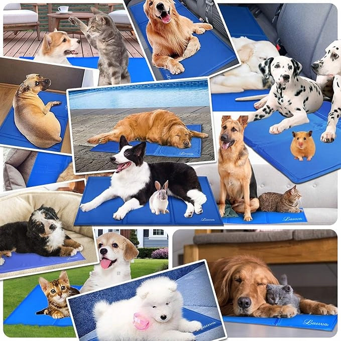 Cooling mat gel folding cat dog bed 65x50 cm Product width 50 cm