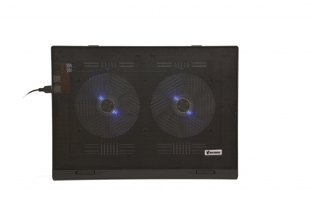 Cooling pad Vakoss black 17" 2 fans