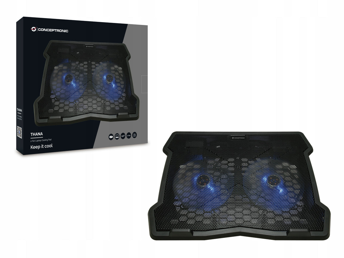 Cooling stand CONCEPTRONIC 2-fan USB-A2.0 Manufacturer code 0001