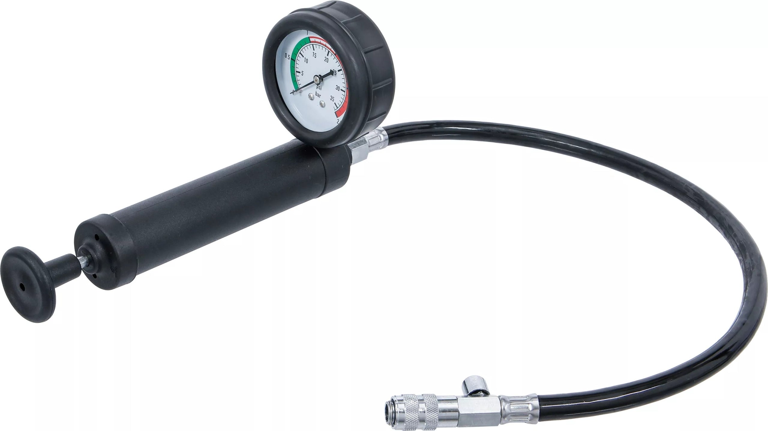 Cooling system leak tester pump Pressure gauge 0-2,5 bar Brand BGS Technic