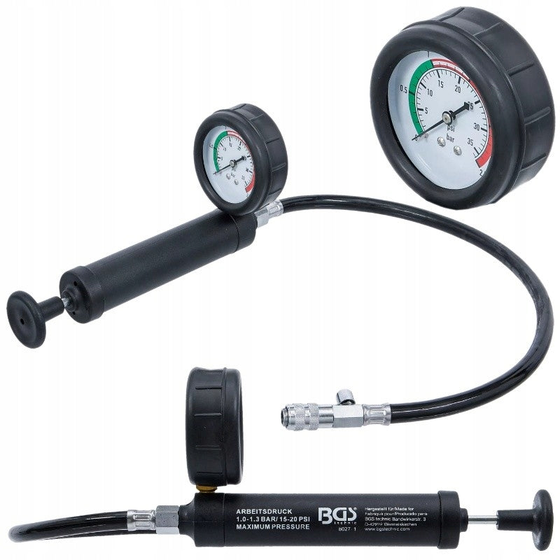 Cooling system leak tester pump Pressure gauge 0-2,5 bar