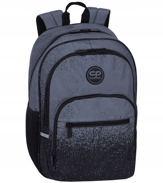 Coolpack Alpha Youth School Backpack Grey Dot grey roomy