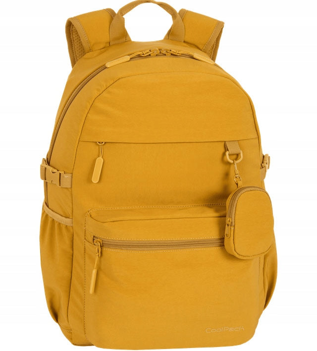 Coolpack Fin Youth School Backpack Mustard roomy laptop pocket