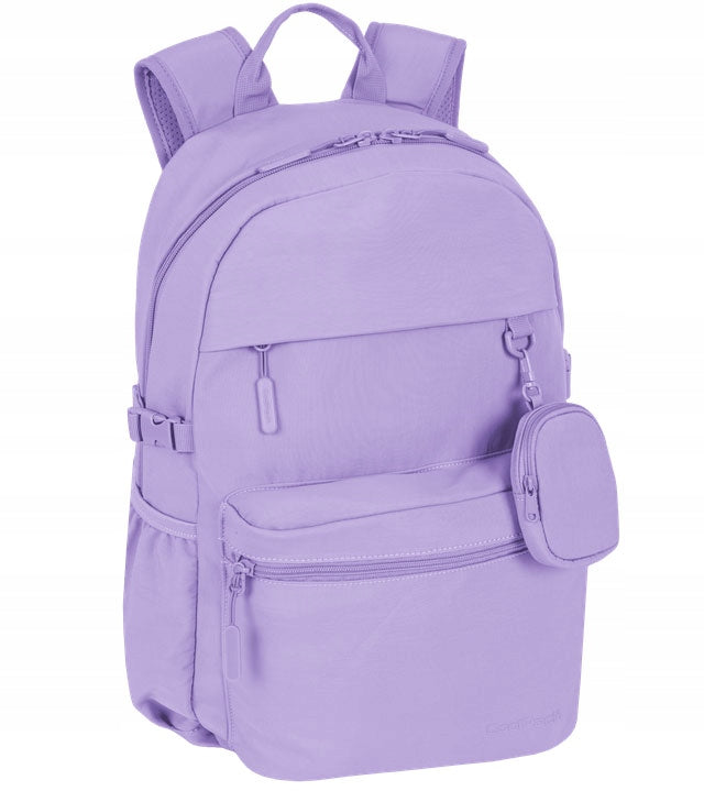 Coolpack Fin Youth School Backpack Purple roomy laptop pocket 18