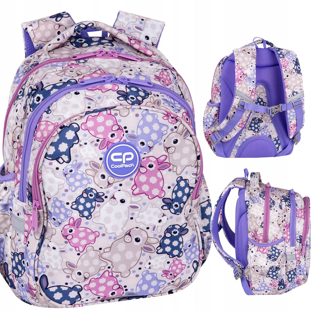 Coolpack Jerry School backpack class 1-3 girl White Bunny F029833