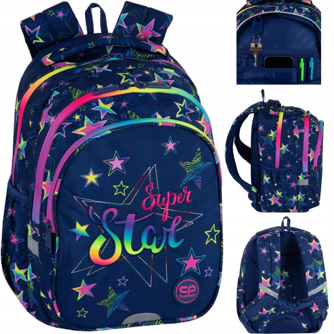 Coolpack School Backpack for Classes 1-3 Jerry Stars F029960
