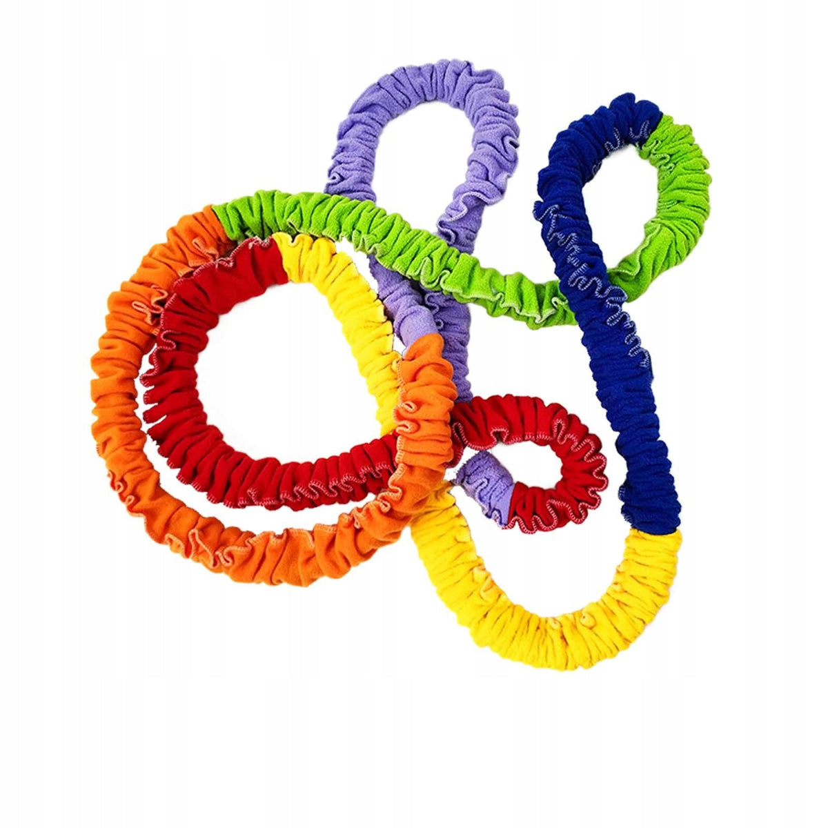Cooperative Stretch Band Exercise Rope Colorful Elastic Fleece Tug 6meters