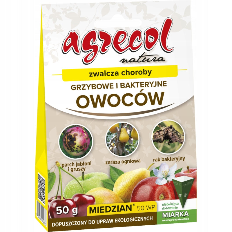 Copper 50 WP for fruit and vegetable fungal diseases 50g AGRECOL AGRECOL Manufacturer Agrecol