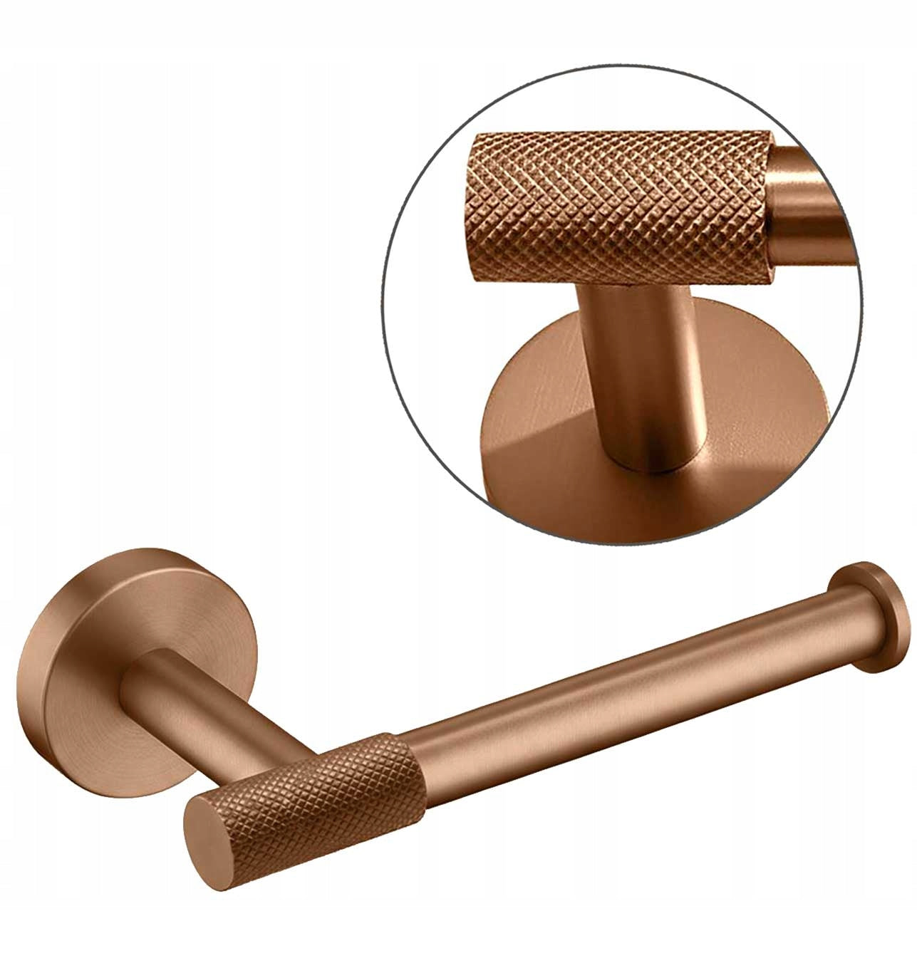 Copper Paper Holder for Pegs REA GALO Knurled Brushed
