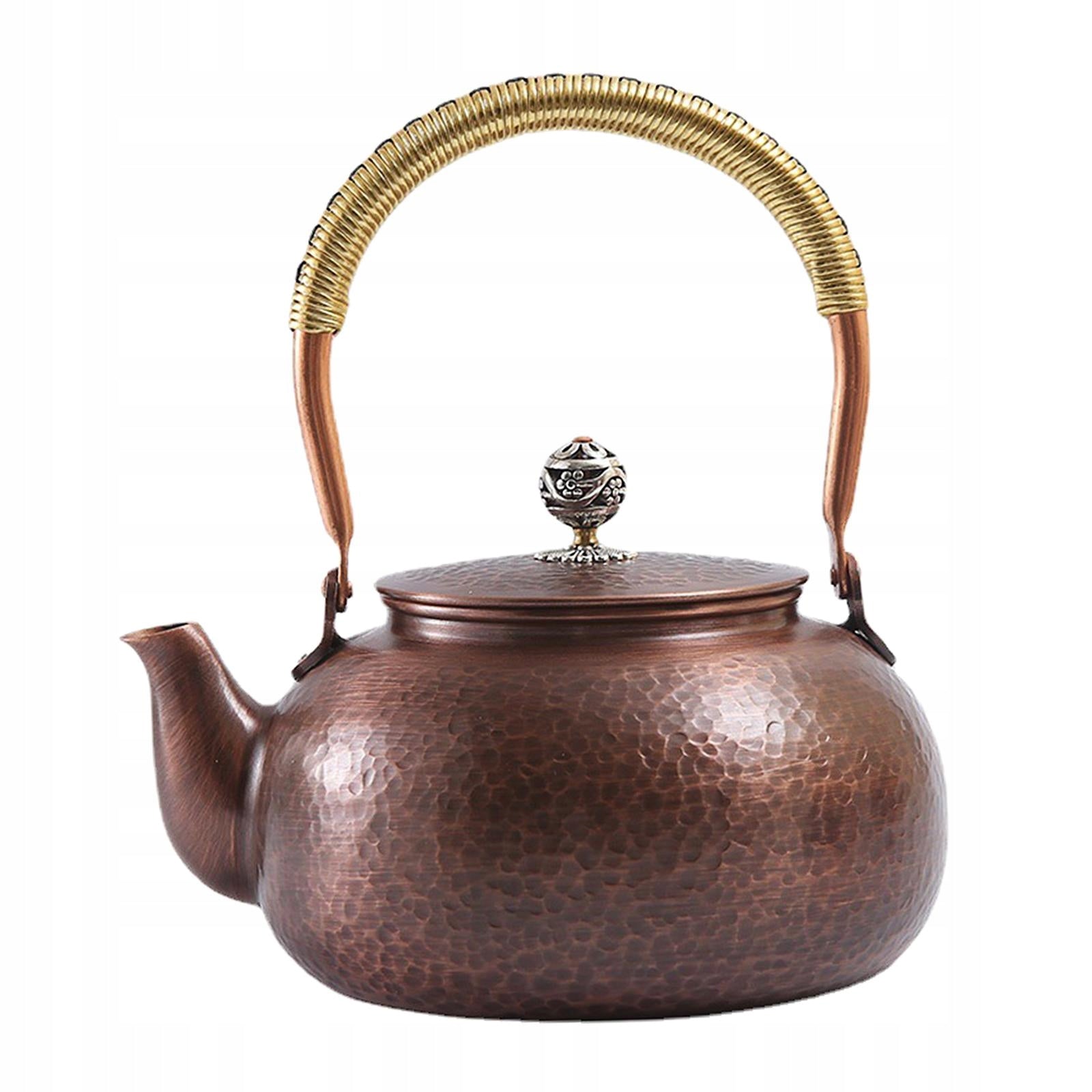 Copper Teapot 1200ml Tea Maker Kung Fu Teapot for Household Tea House