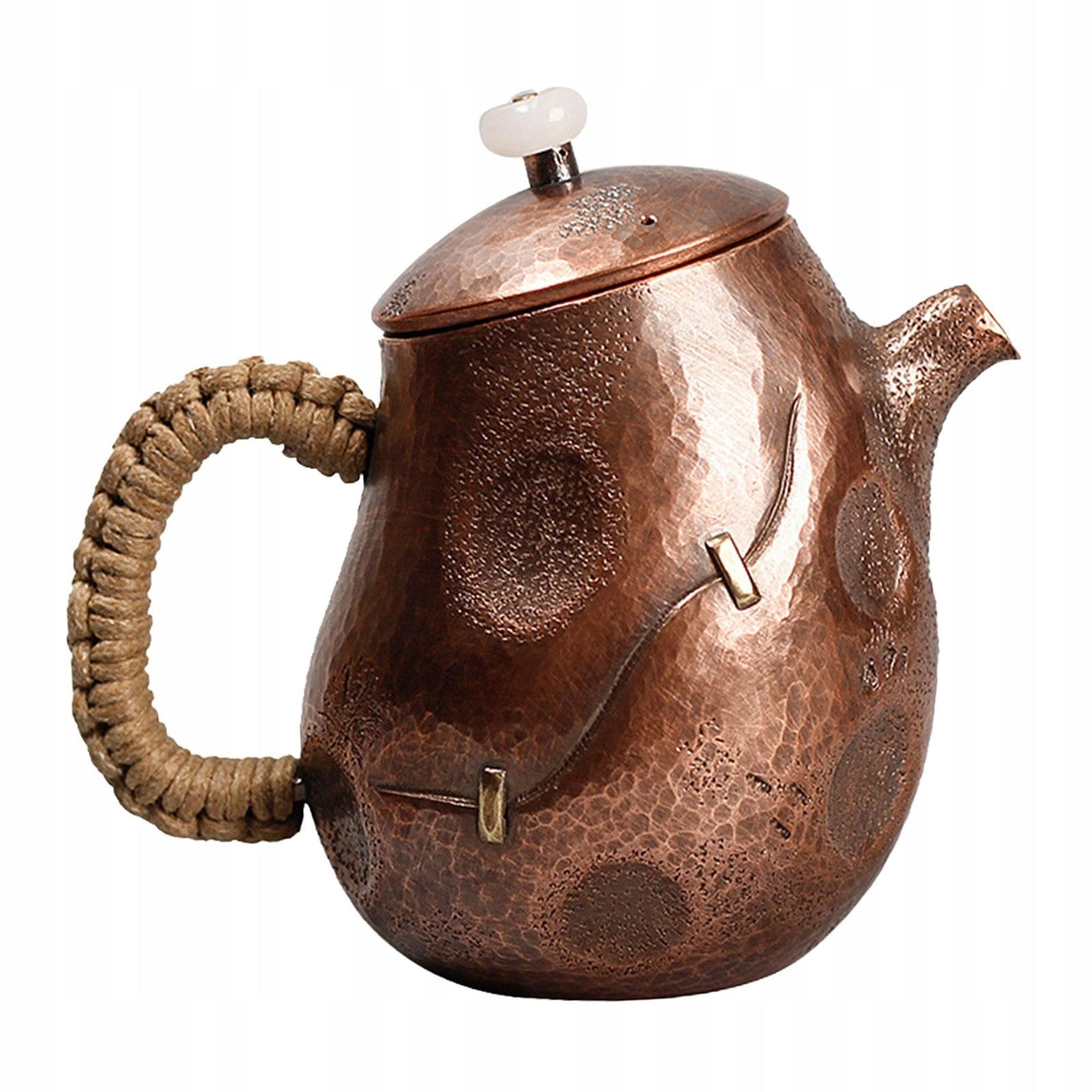 Copper Teapot 8.8oz Tea Maker Kung Fu Tea Pot for Tea Lovers Gift Hotel Brand no brand
