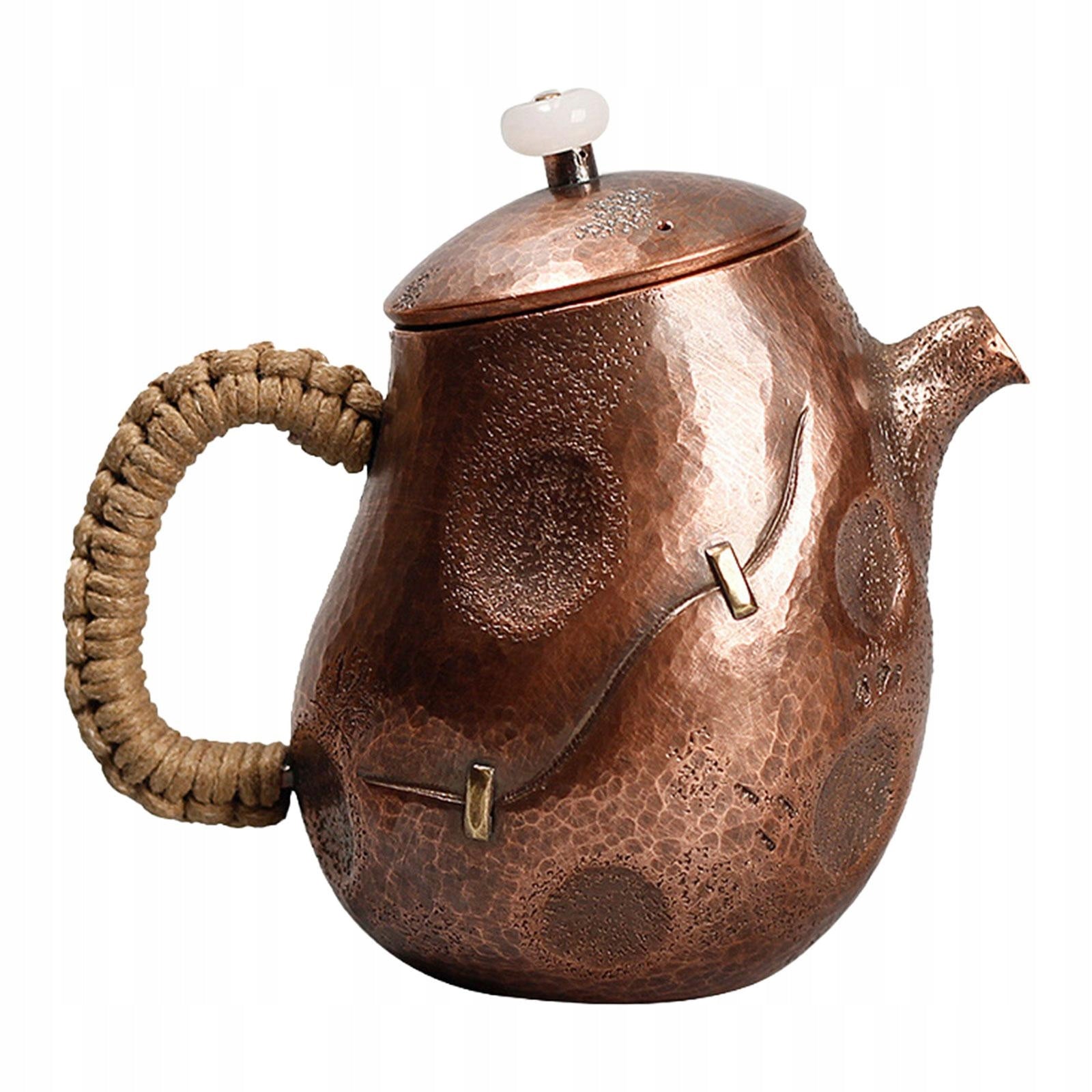 Copper Teapot 8.8oz Tea Maker Kung Fu Tea Pot for Tea Lovers Gift Hotel Kind steam juicer