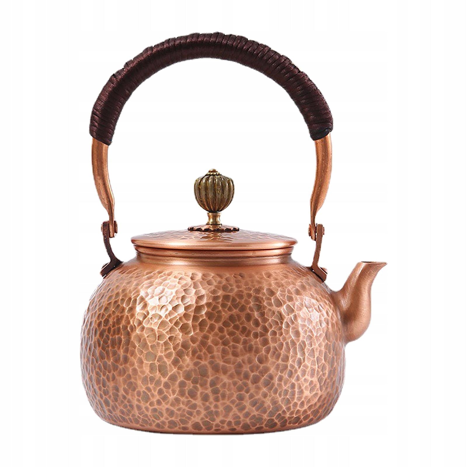 Copper Teapot Tea Kettle Hammere Water Boiler Jug Retro Teaware Styles A Brand no brand