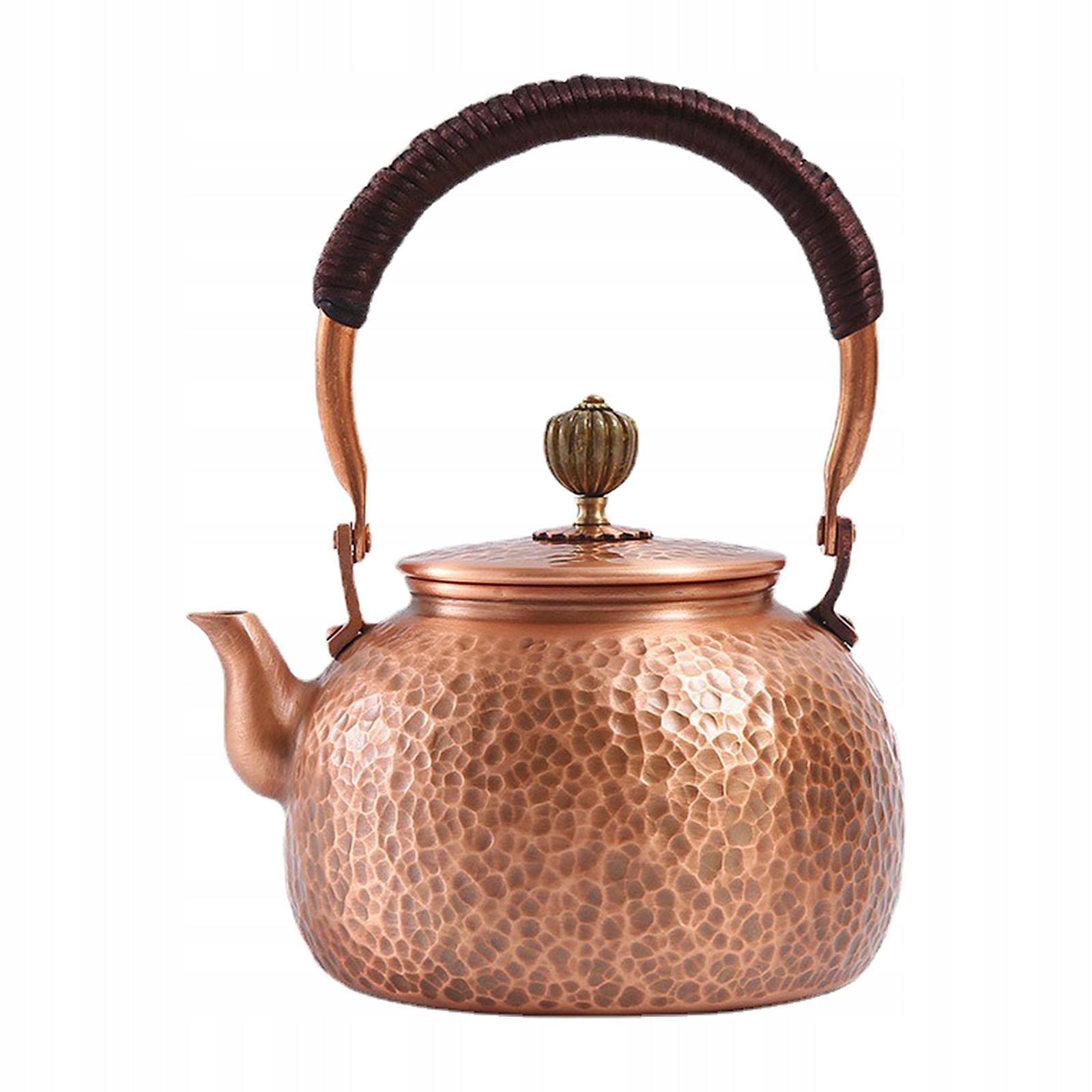Copper Teapot Tea Kettle Hammere Water Boiler Jug Retro Teaware Styles A Kind steam juicer