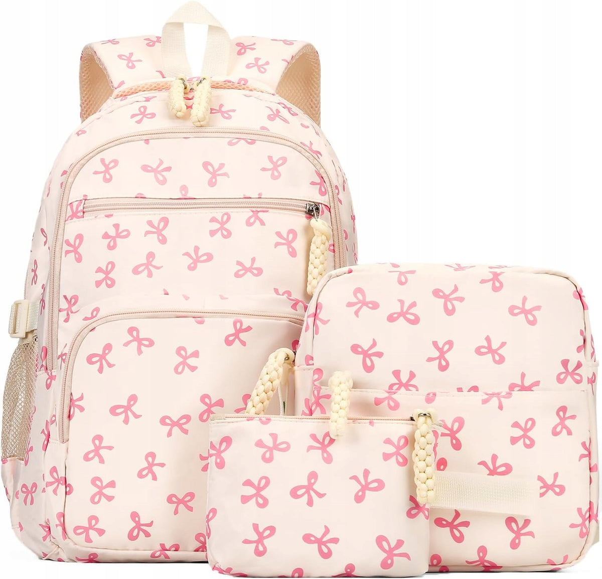 Coquette Bow Backpack - Cute Kawaii Aesthetic Daypack Coquette Set
