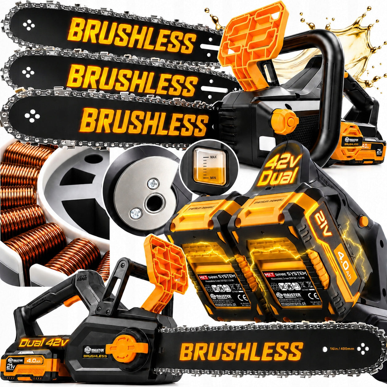 Cordless 42V 40cm Chainsaw Electric Chainsaw SoftSTART MP0011