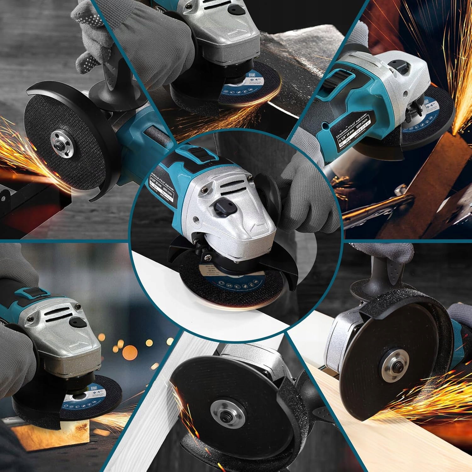 Cordless Angle Grinder Rilbstix 1000 W 18 V Brand Rilbstix