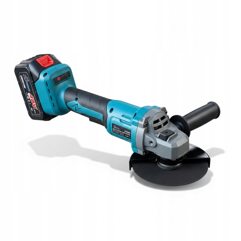 Cordless Angle Grinder Set with 2 Batteries and Suitcase Manufacturer code jmjlohy0085