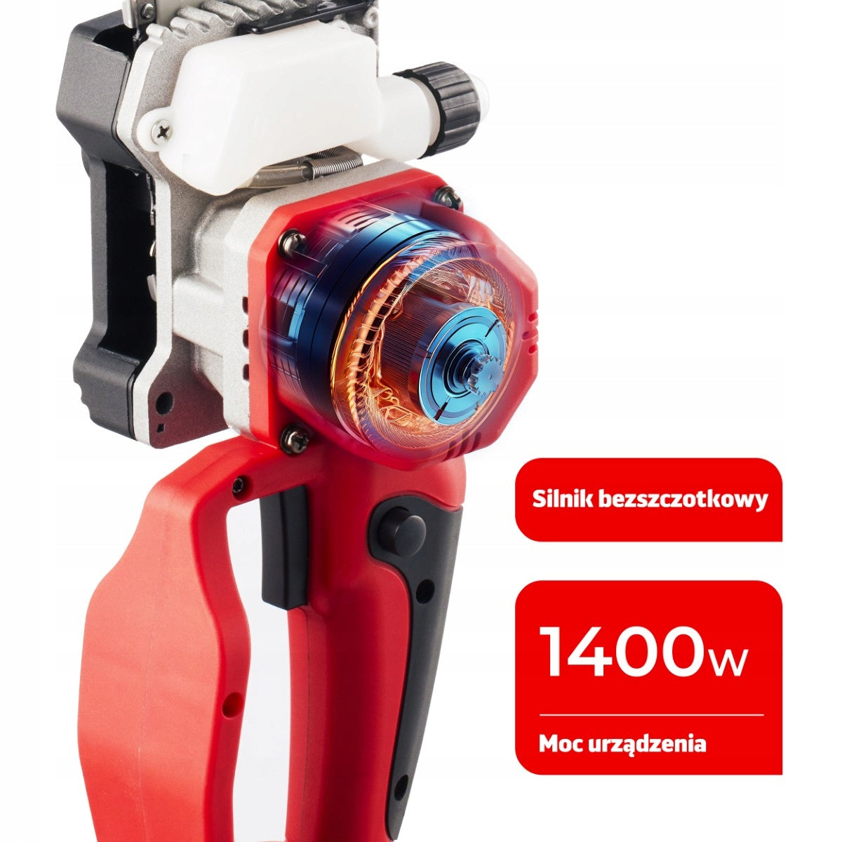 Cordless BRUSHLESS Chainsaw 20V 1400W 2 AKU 4,0Ah Power supply rechargeable battery