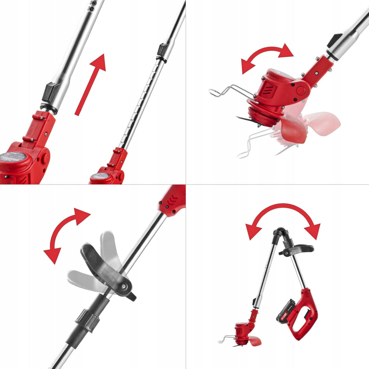 Cordless Brush Cutter 20V 800W 2x2,0Ah Scythe 15cm Electric Brush Cutter Tool weight 1.5 kg