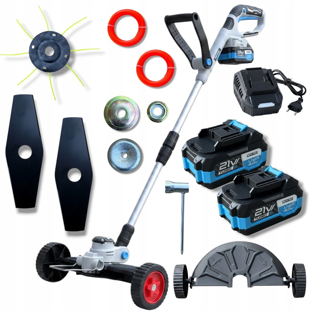 Cordless Brush Cutter 21V 800W 2x4Ah Brushless Powerful