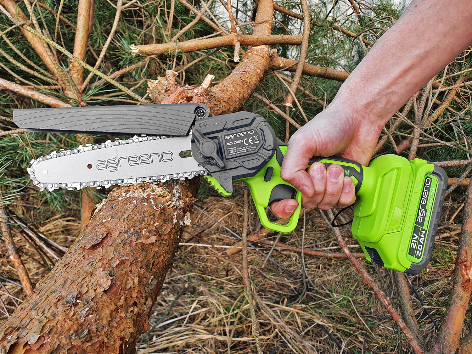 Cordless Chainsaw Aku Suitcase Wood Saw Manufacturer code AG-065