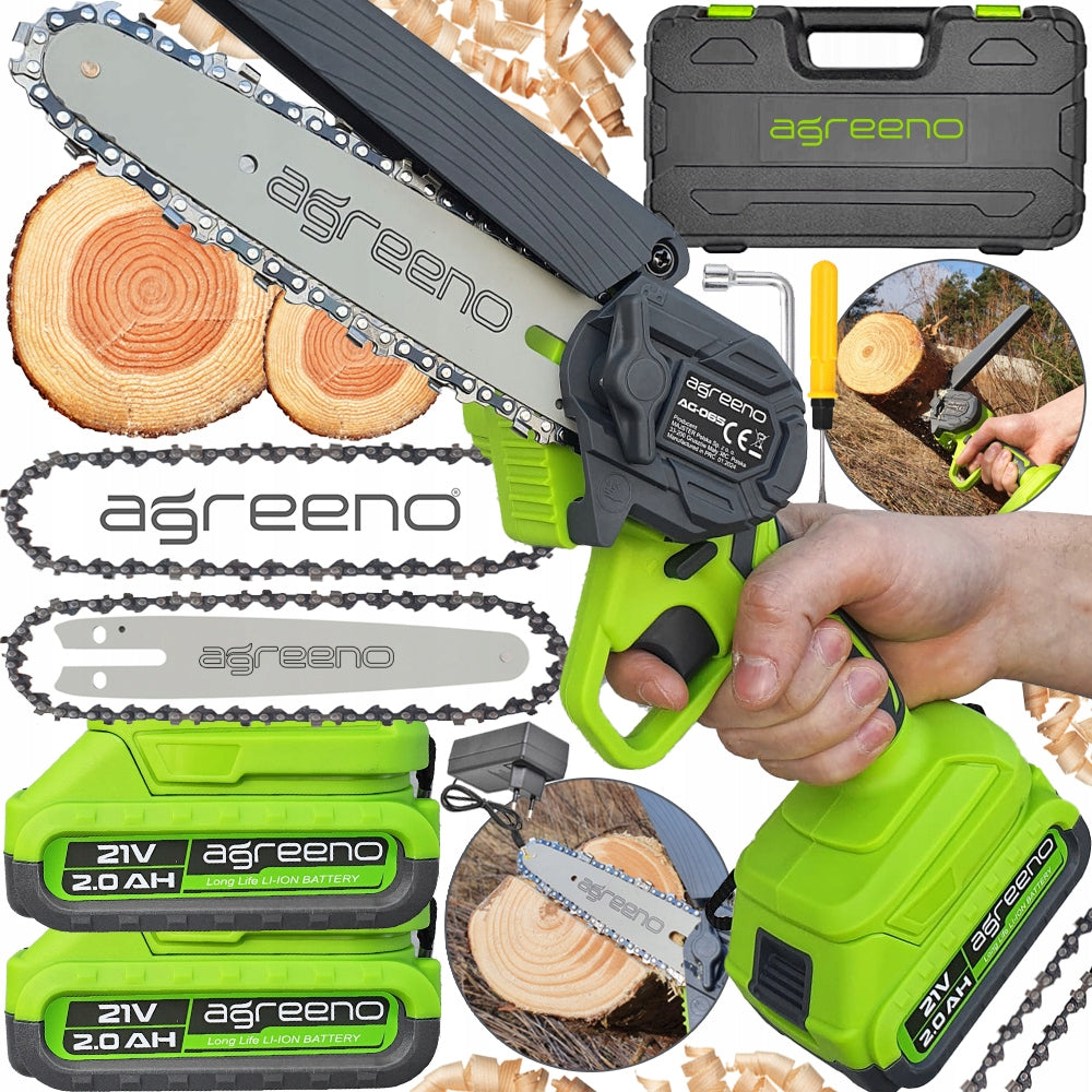 Cordless Chainsaw Aku Suitcase Wood Saw