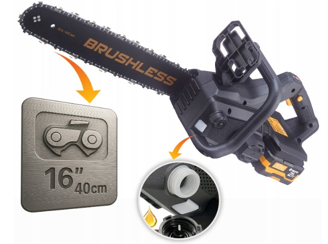 Cordless Chainsaw Electric Chainsaw 40CM 2x4Ah DUAL MP0011