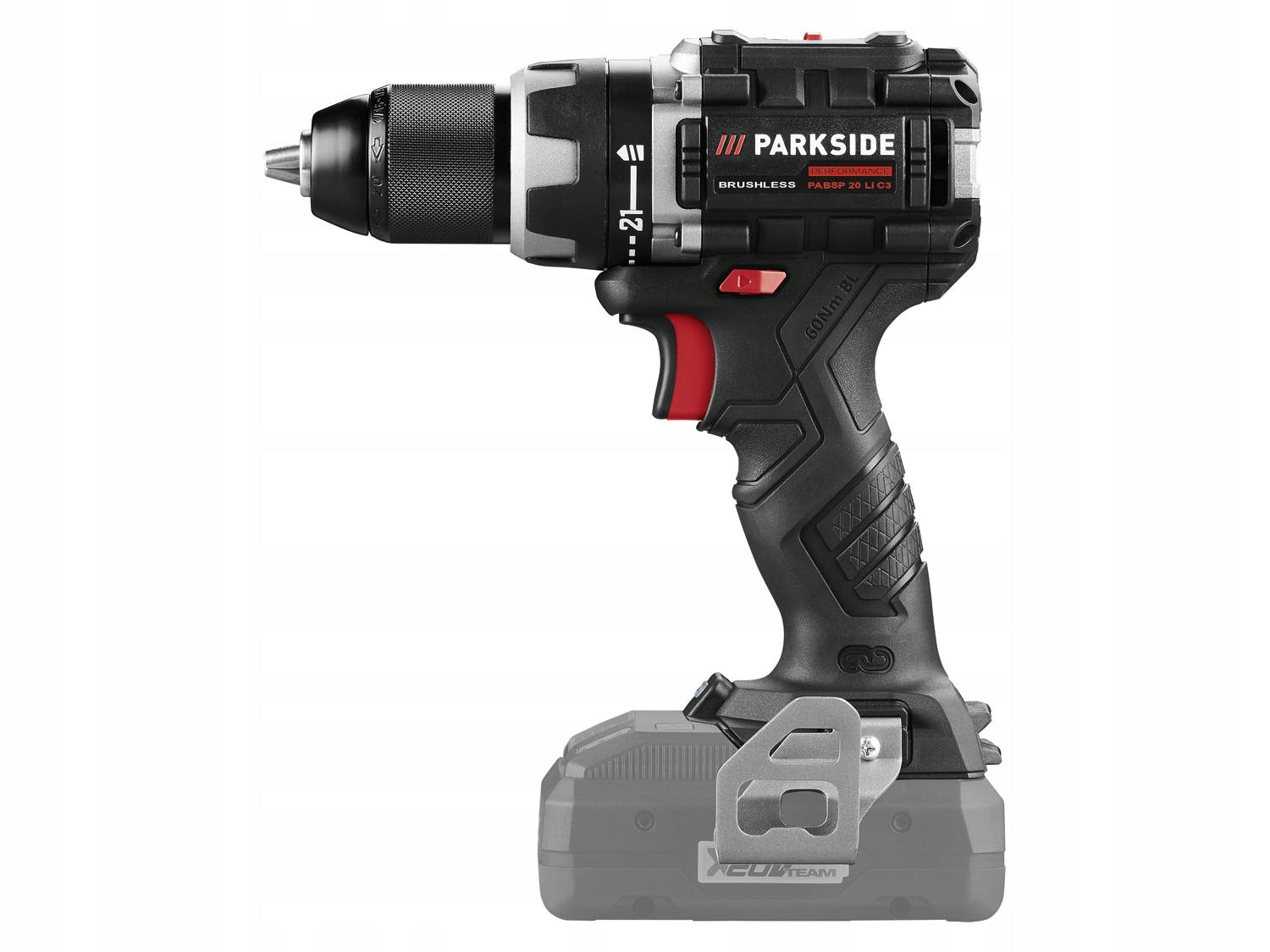 Cordless Drill/Driver PARKSIDE PERFORMANCE PABSP 20-Li C4 60Nm Series PABS 20-LI B2