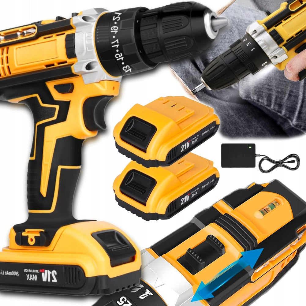 Cordless Electric Drill 25 Torque Adjustment
