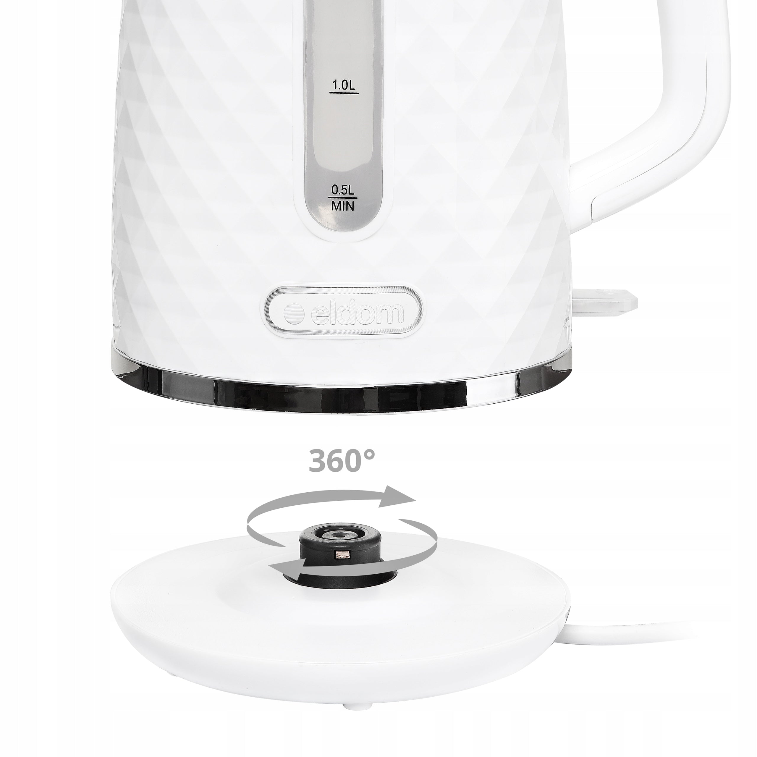 Cordless Electric Kettle 1,7L C280B White 2200W Capacity 1.7 l