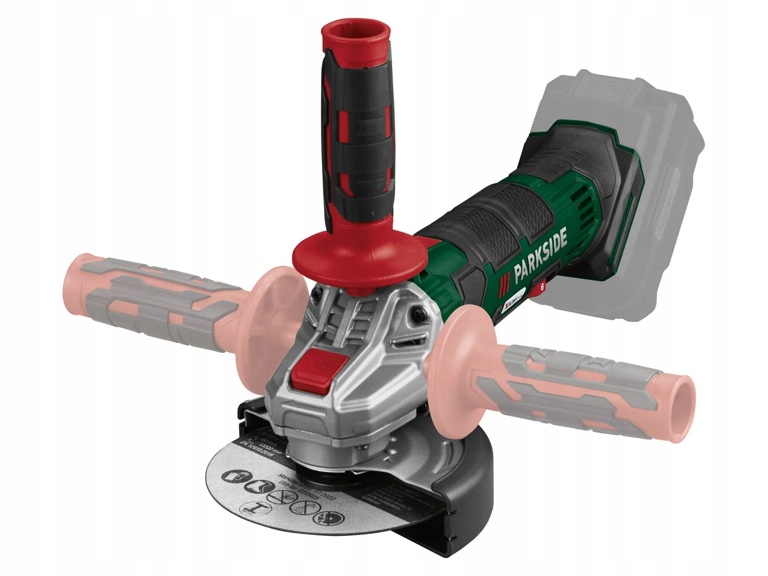 Cordless Grinder PARKSIDE Angle Grinder 125mm SHIELD SUITCASE Brand Parkside