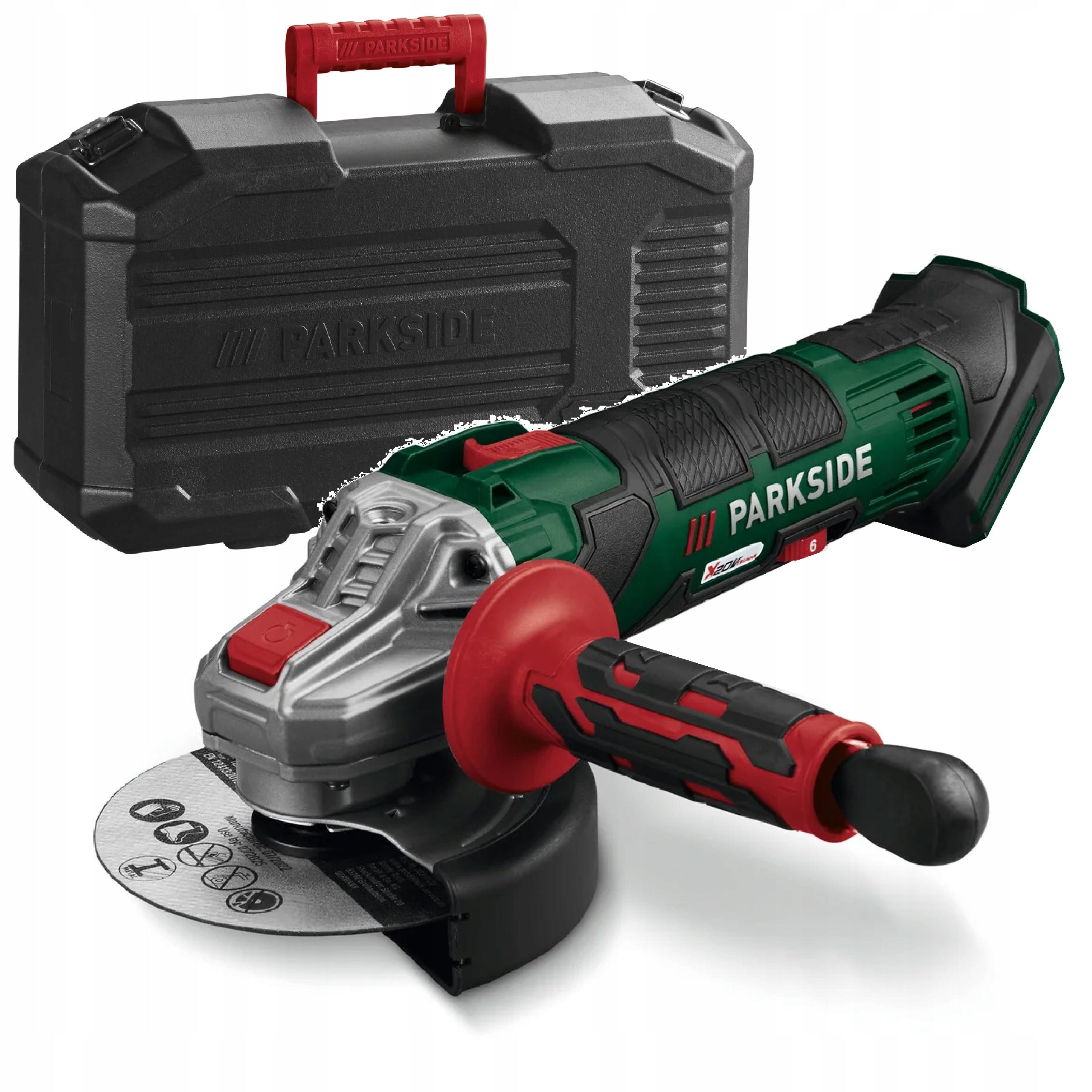 Cordless Grinder PARKSIDE Angle Grinder 125mm SHIELD SUITCASE