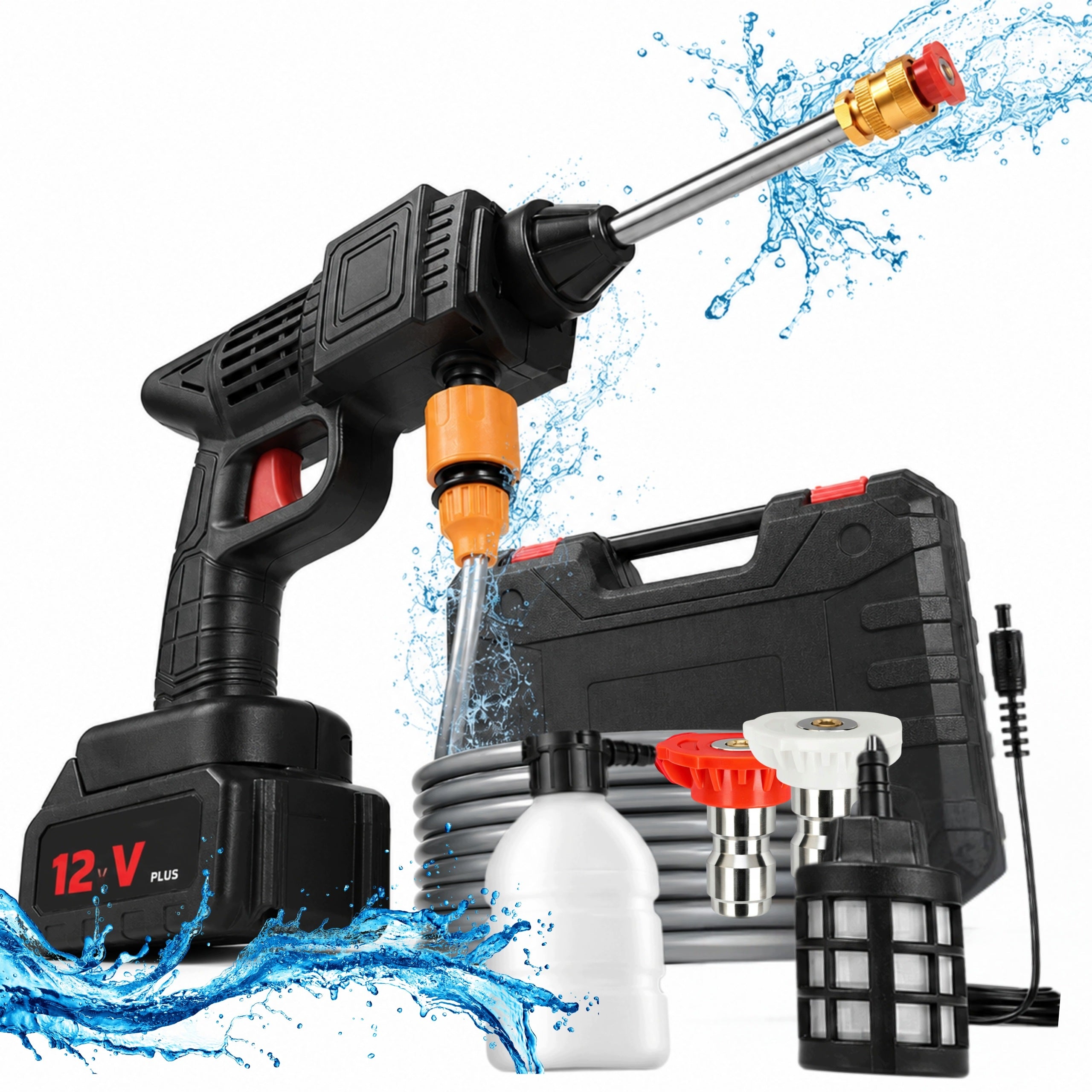 Cordless Pressure Washer Cordless with Foamer Mobile Case