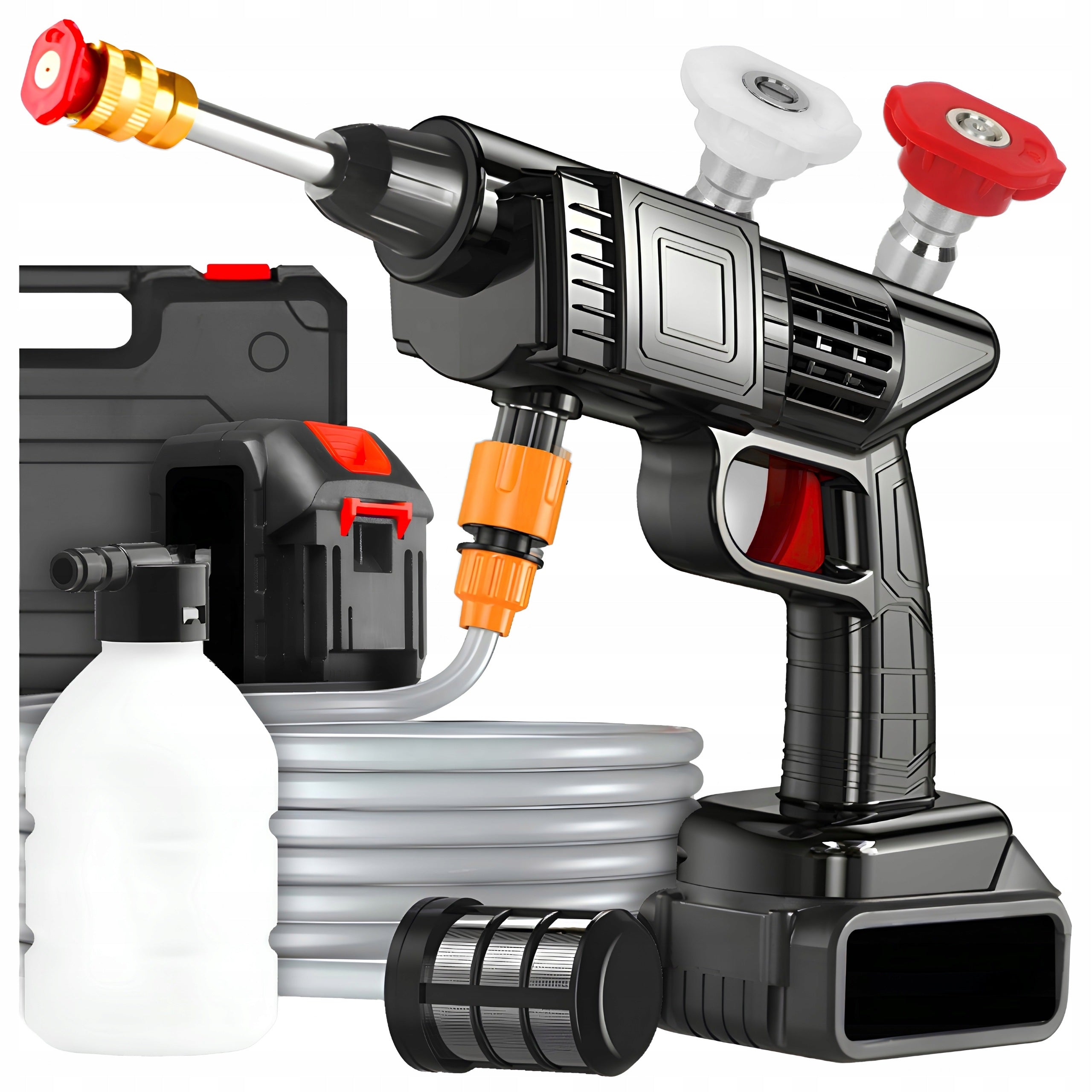 Cordless Pressure Washer Wireless 2x Rechargeable Suitcase Set