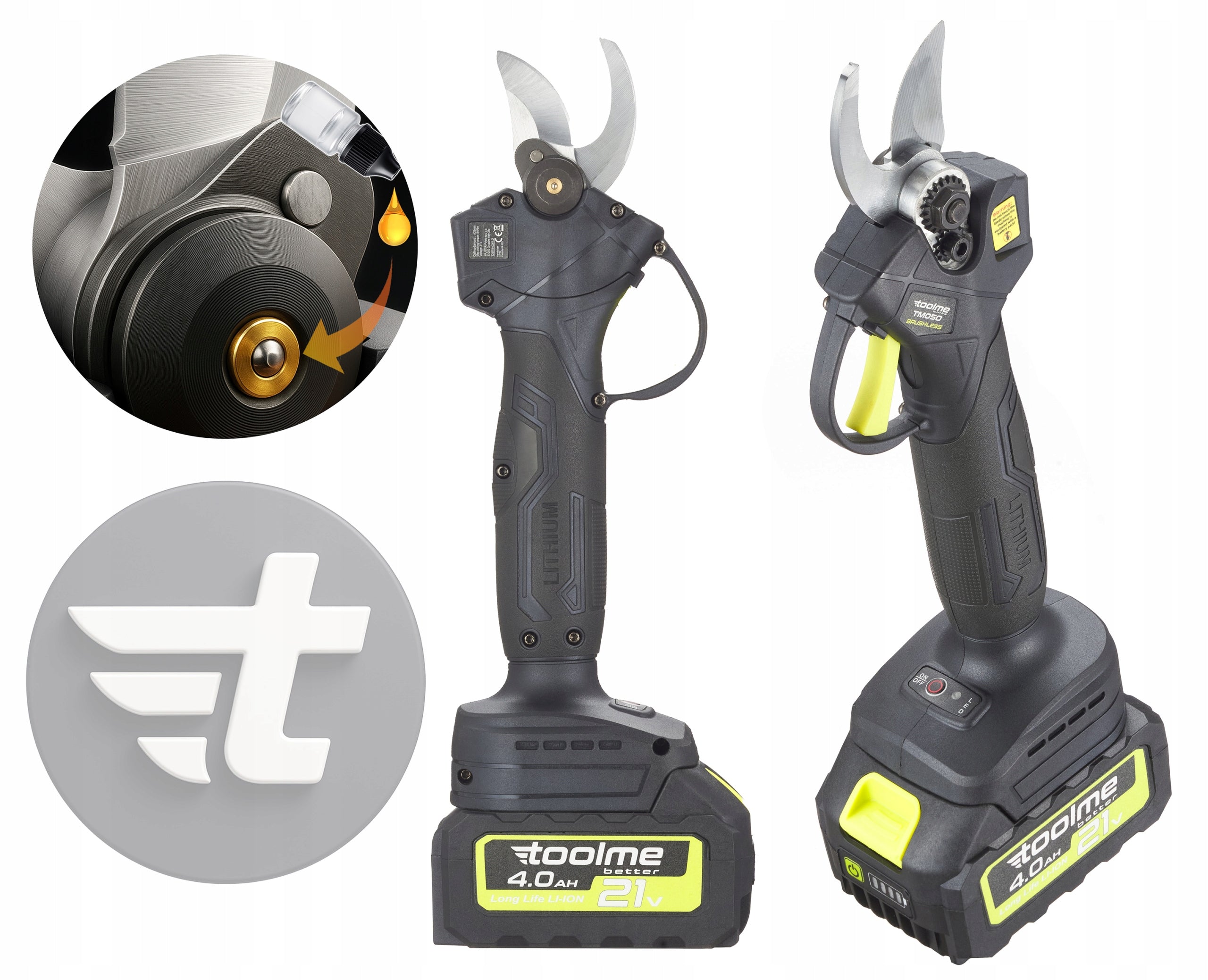 Cordless Saw Pruner Branch Saw on BOOM pole TOOLME TM301 Number of batteries 2