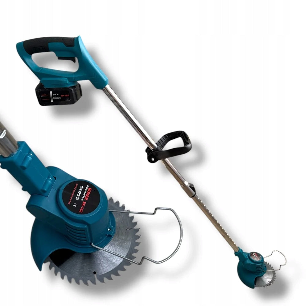 Cordless Trimmer with Telescopic Handle 2x Rechargeable Blade Knives Model AKUMULATOROWA PODKASZARKA 21V