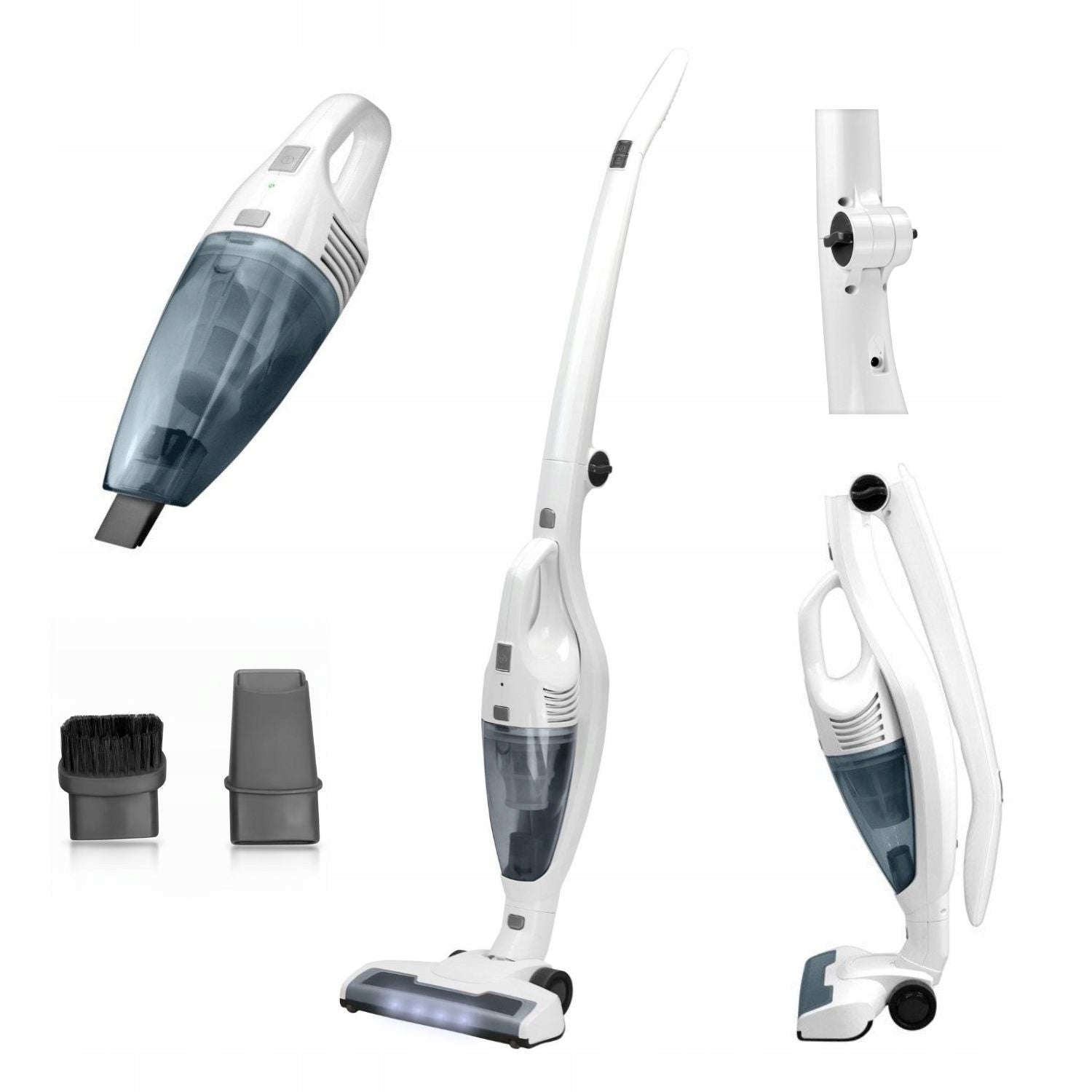 Cordless Upright Vacuum Cleaner 2in1 Handheld Folding LED Lightweight 14,4V Łucznik