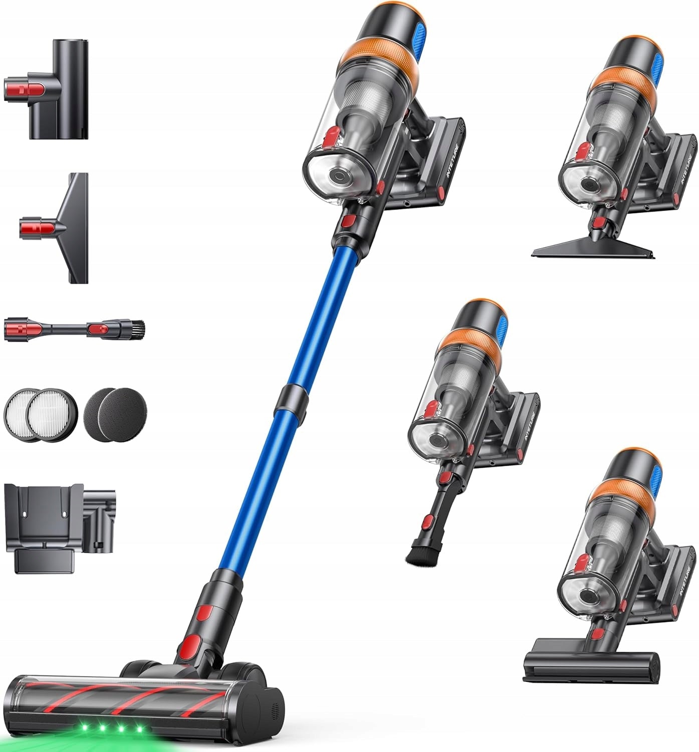 Cordless Vacuum Cleaner 50kPa 600W 65min Wall Station Cordless