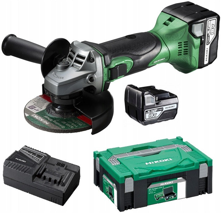 Cordless angle grinder 125mm 2x5Ah HiKOKI G18DSL2 + AKU FREEBIE