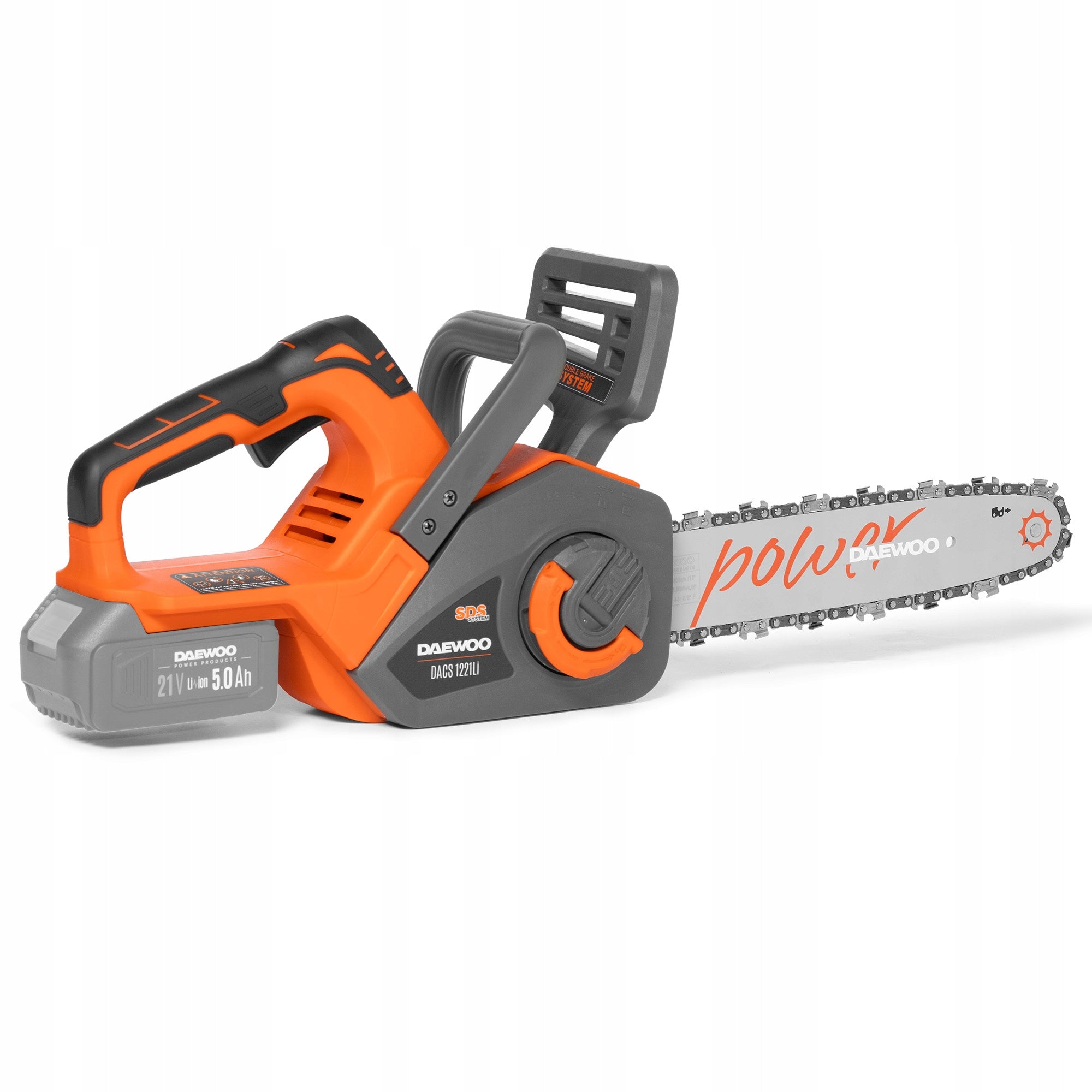 Cordless chainsaw DAEWOO DACS 1221Li + AKU + LOADER Chain manufacturer Daewoo