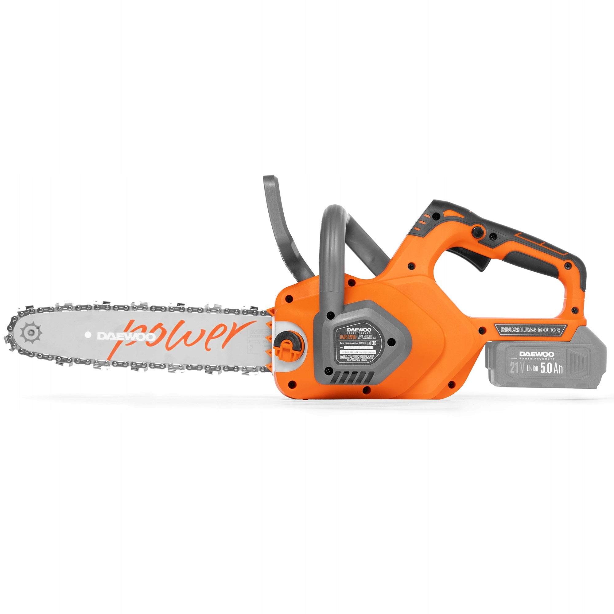 Cordless chainsaw DAEWOO DACS 1221Li + AKU + LOADER Guide manufacturer Daewoo
