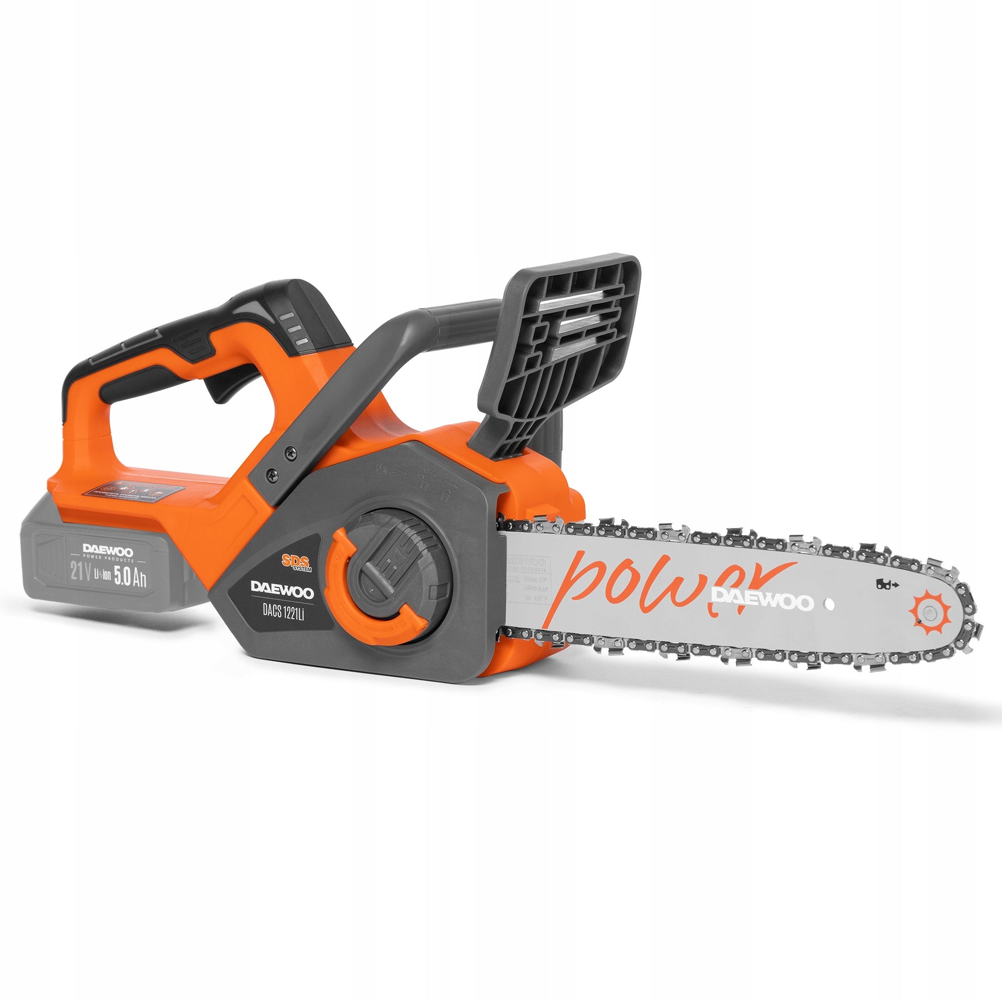 Cordless chainsaw DAEWOO DACS 1221Li + AKU + LOADER Manufacturer code DACS 1221Li SET