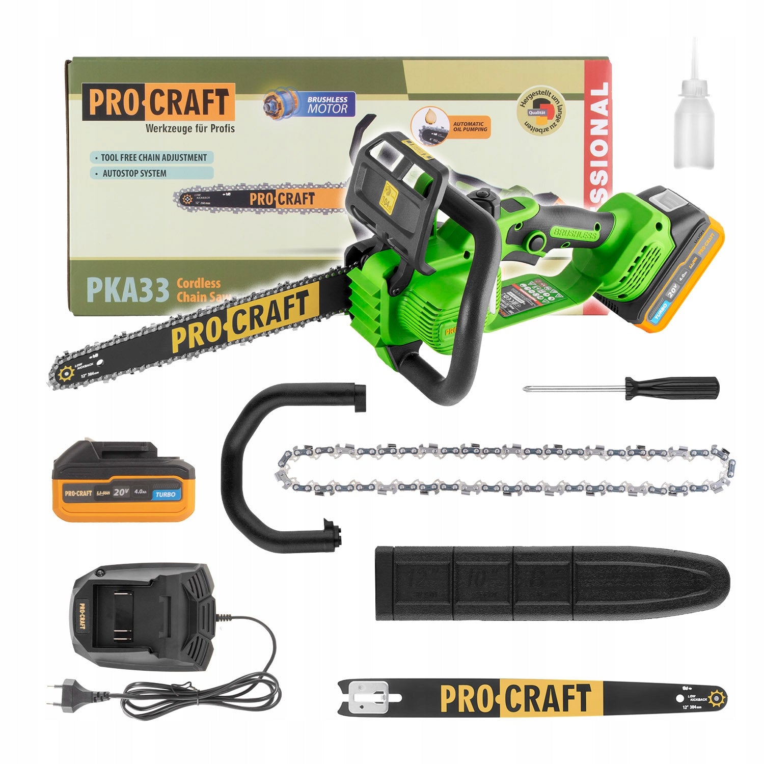 Cordless chainsaw Procraft PKA33-1B