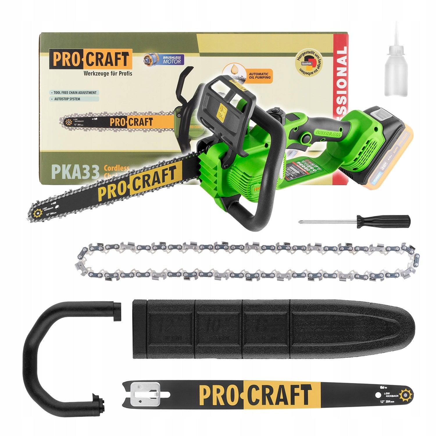 Cordless chainsaw Procraft PKA33-BB (without accumulator and charger)