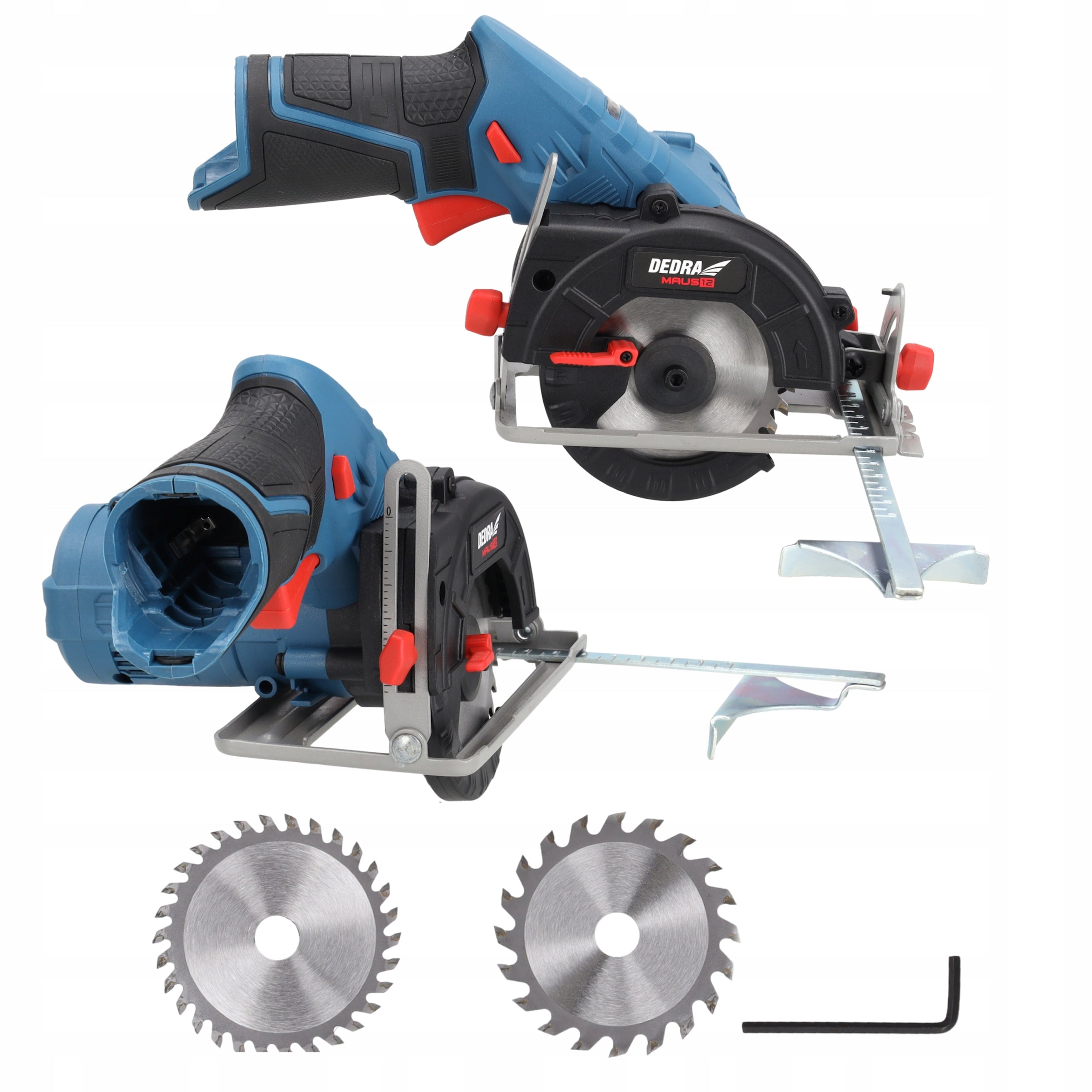 Cordless circular saw 12V DEDRA MAUS mini saw + body shield
