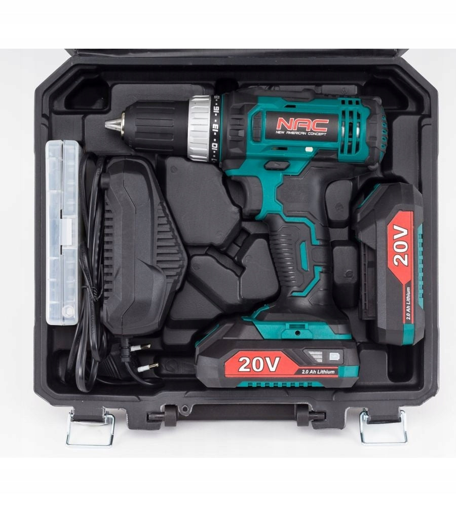Cordless drill NAC CDB2-LI-20V Battery capacity 2 Ah
